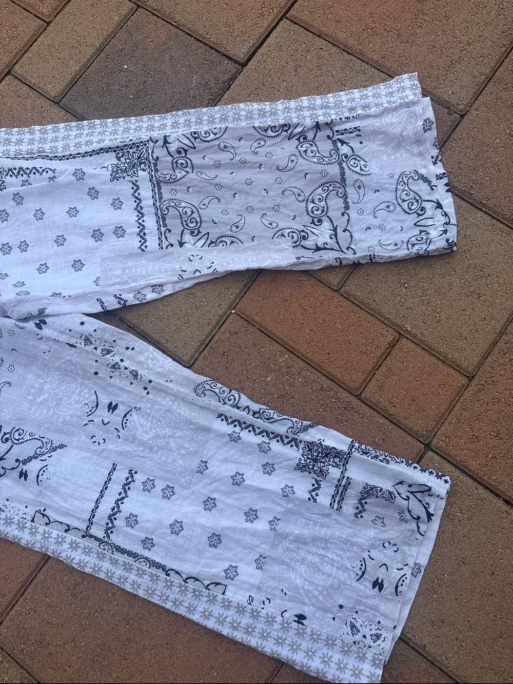 Johnny Was Biya 3J Workshop Ashton Bandana Effortless Linen - Picture 4 of 7